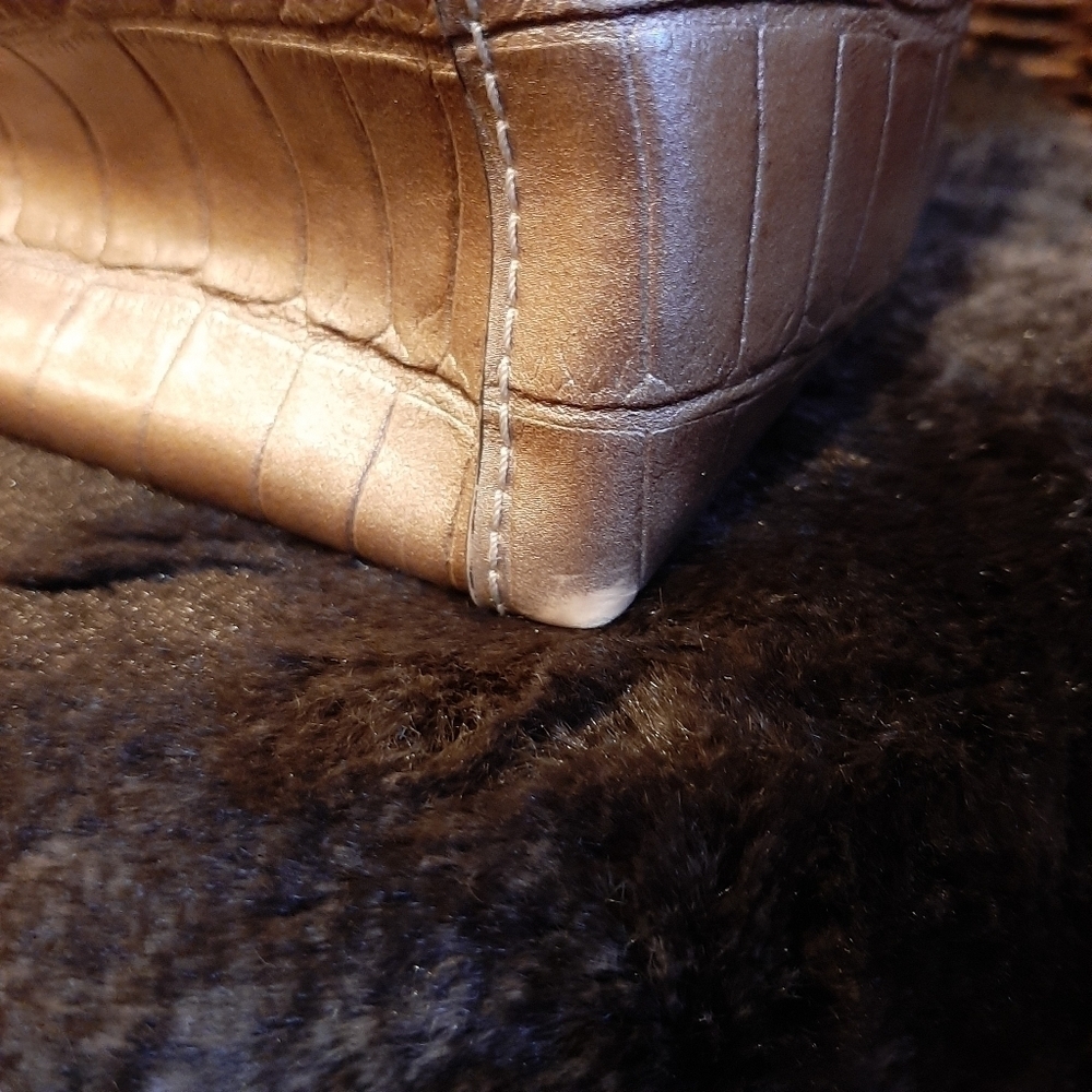 Vintage Liz Claiborne Alligator East West Handbag Exotic 90s Y2K Purse Animal - Picture 13 of 14